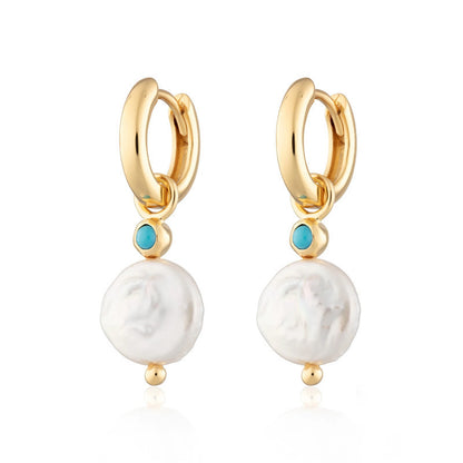 Orecchini perla barocchi argento