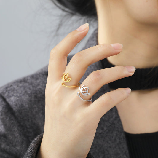 Anello loto regolabile acciaio