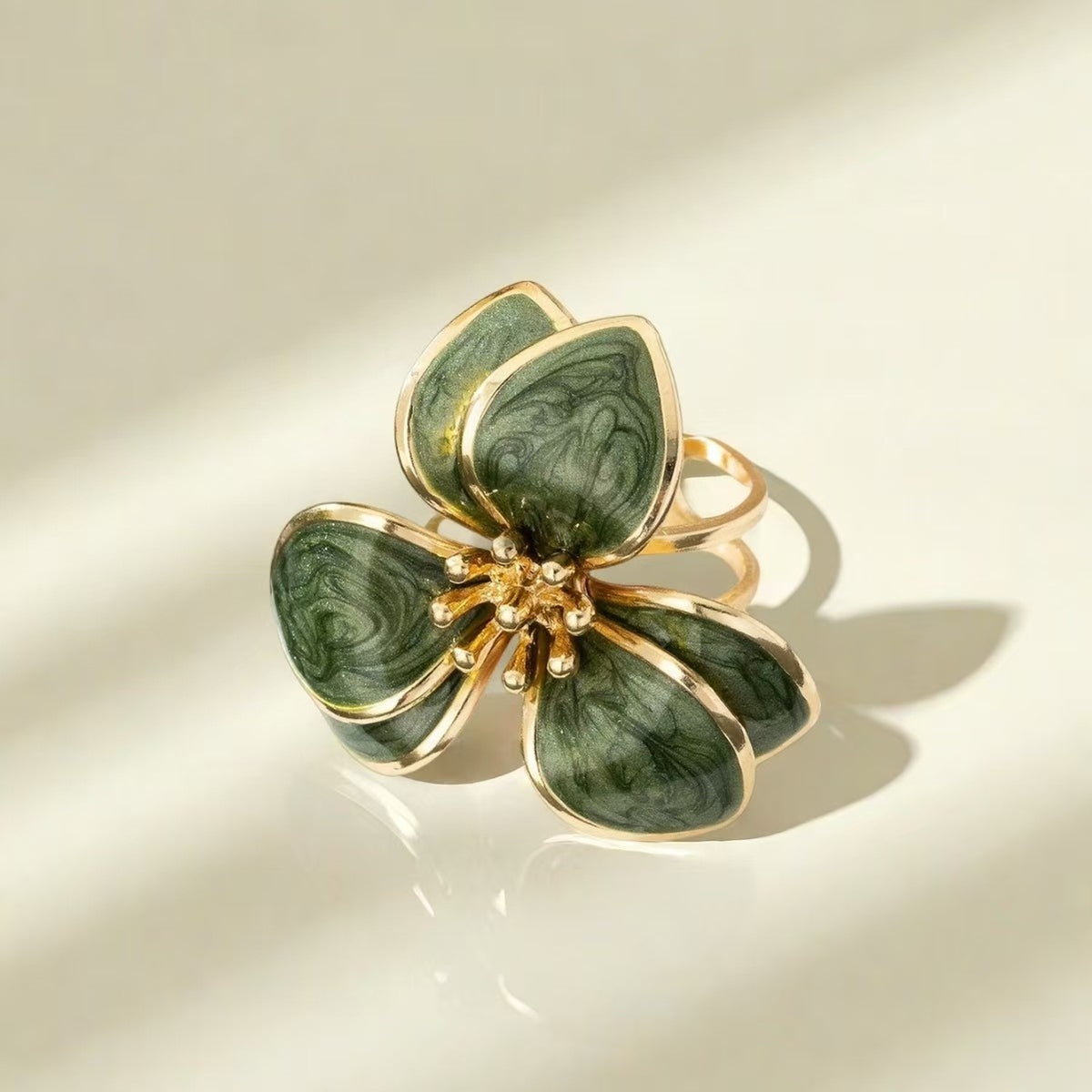 Anello Floreale Regolabile
