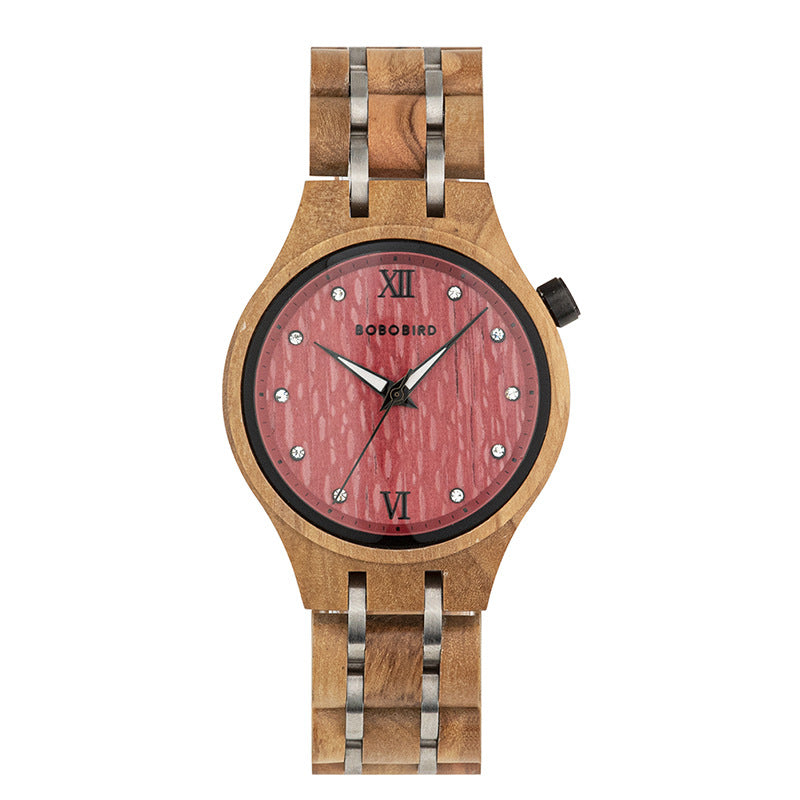Orologio in legno casual per giovani
