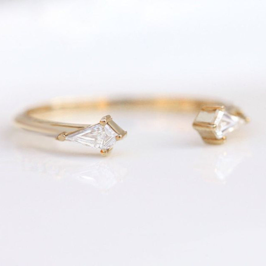 Anello zirconi vintage