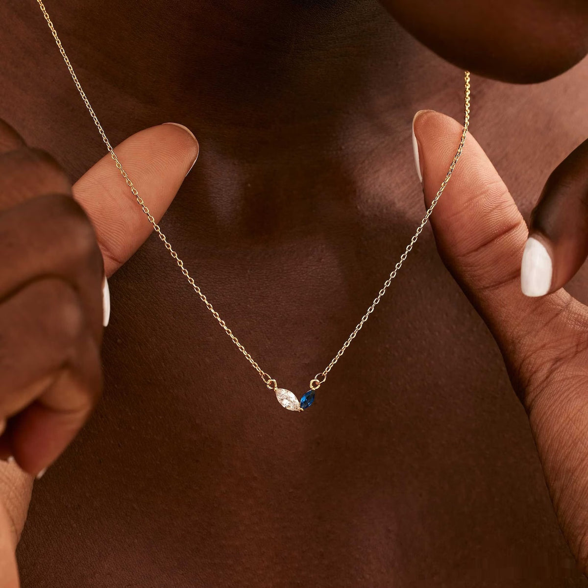 Collana cuore zircone acciaio titanio con pietra natale