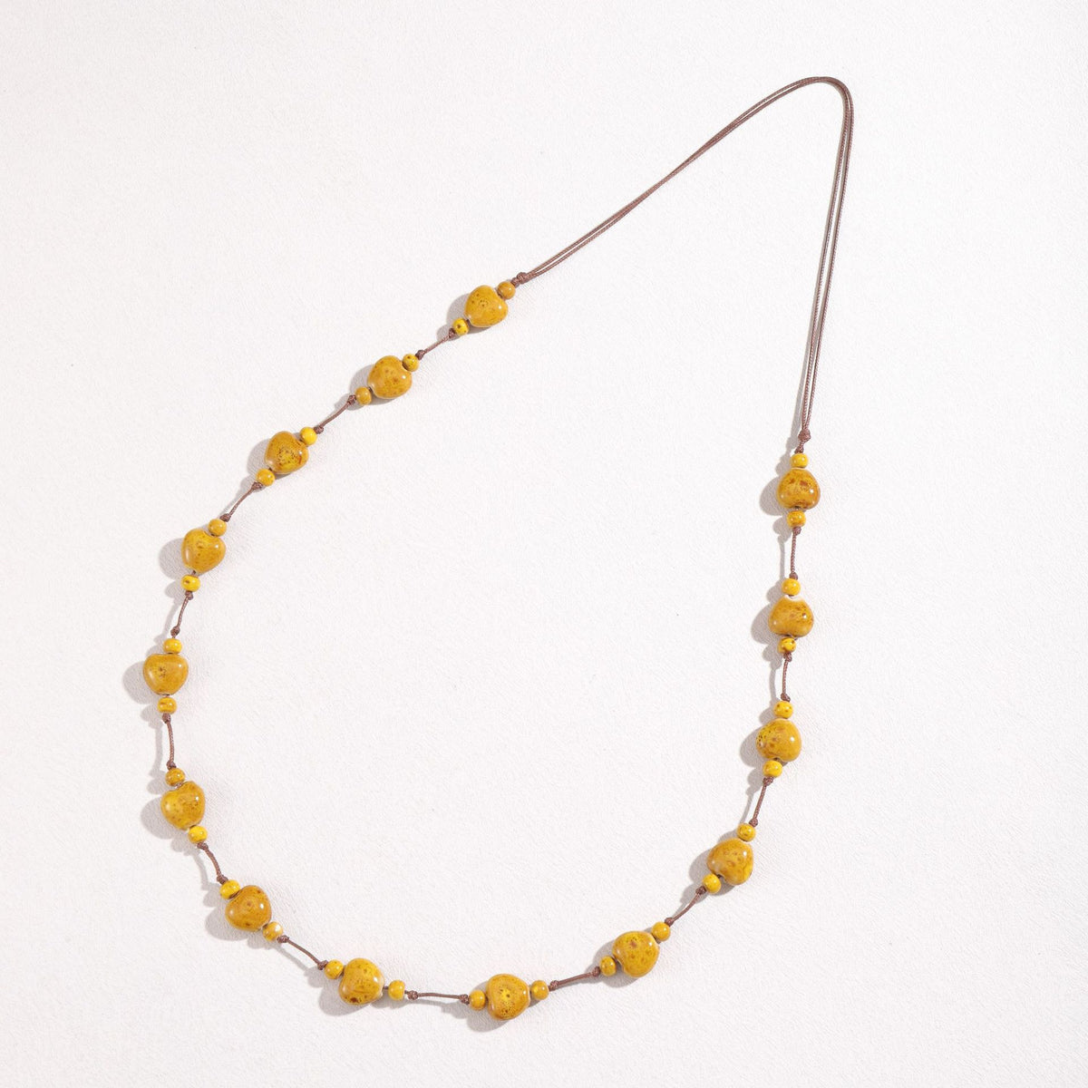 Collana cuore ceramica colorata