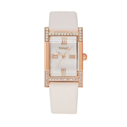 Orologio da donna quadrato retrò stile britannico
