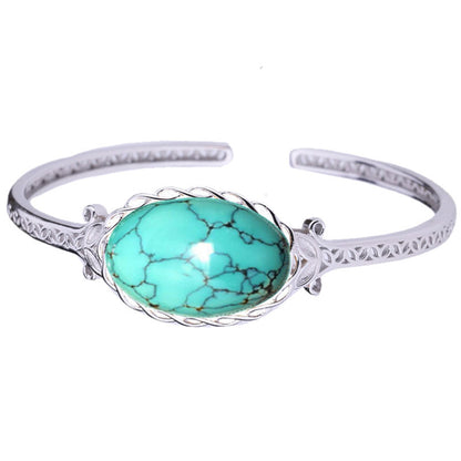 Bracciale argento turchese