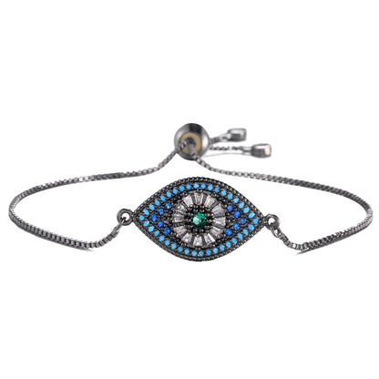 Bracciale occhio zircone rame