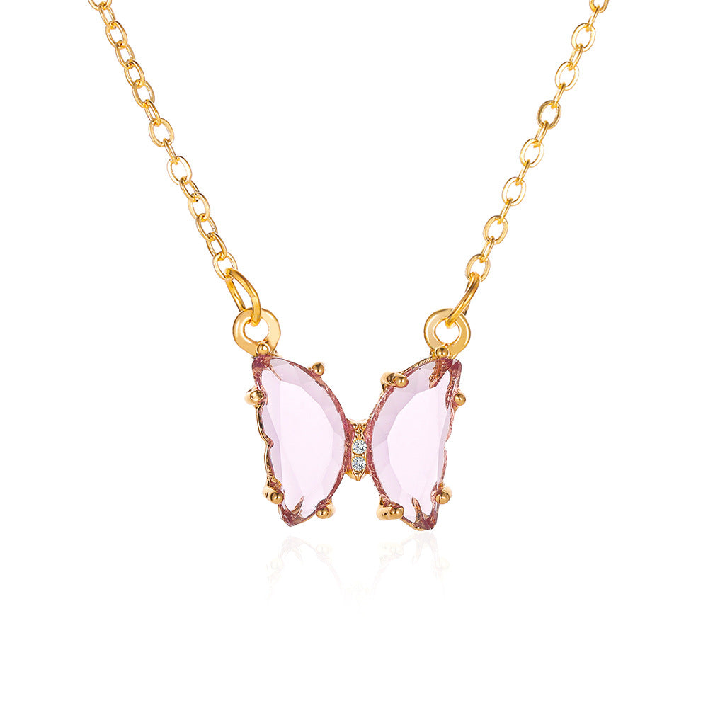 Collana farfalla cristallo da star