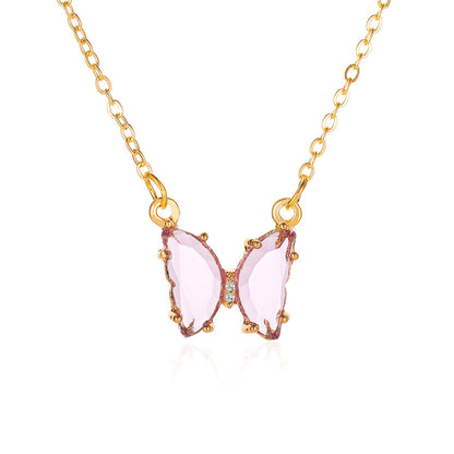 Collana farfalla cristallo da star