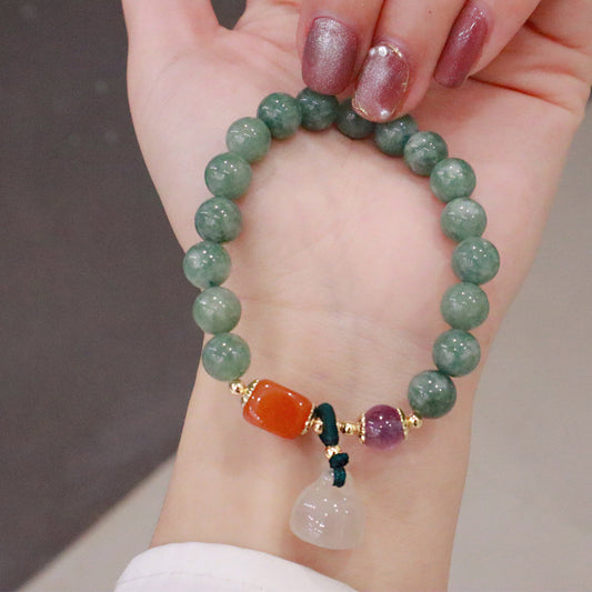 Bracciale con loto calcedonia