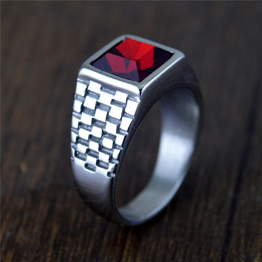 Anello retrò gemme