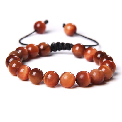 Bracciale occhio di tigre tessuto