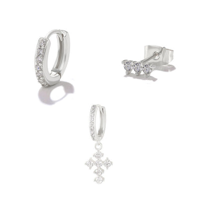 Orecchini diamante impilabili