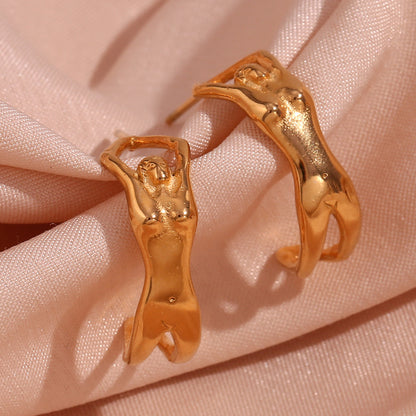 Orecchini figura umana