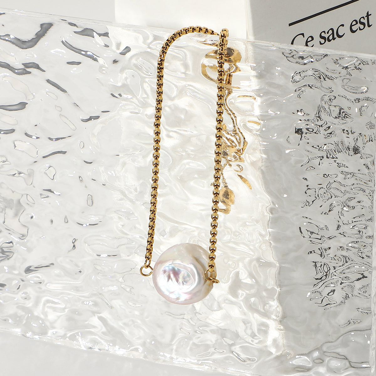 Bracciale perle barocche impermeabile