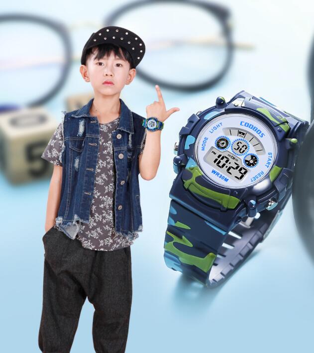 Orologio multifunzione colorato luminescente impermeabile