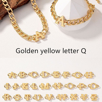 Collana e bracciale con lettere