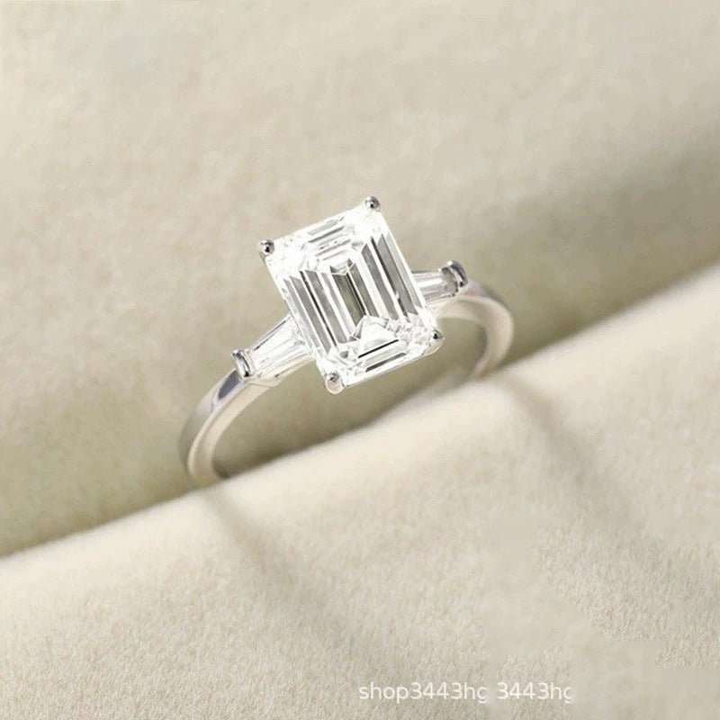 Anello smeraldo zircone da donna