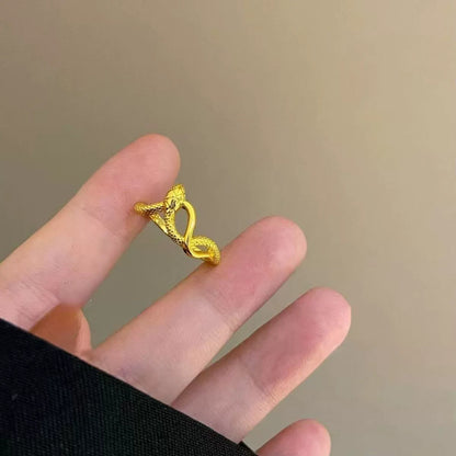Anello serpente intrecciato