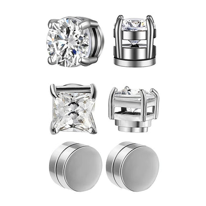 Orecchini clip croce magnetici