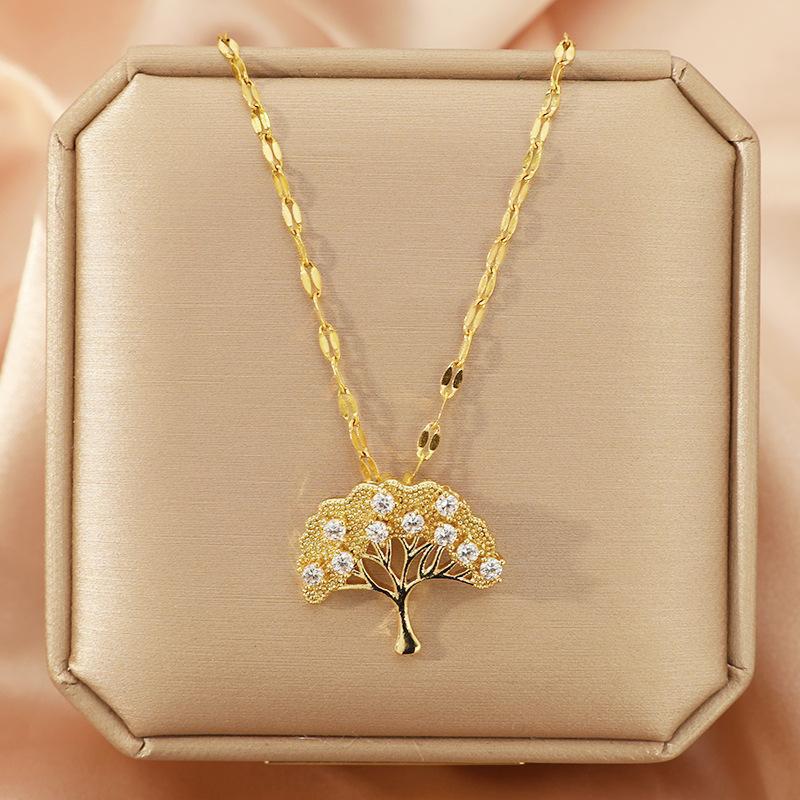 Collana Albero della Fortuna Zircone
