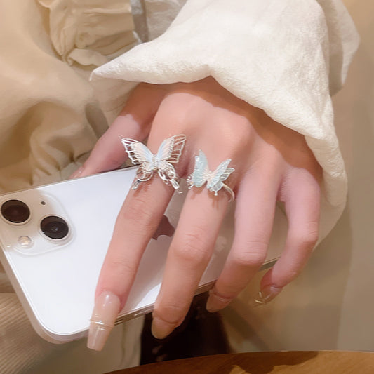 Anello farfalla colorato coreano