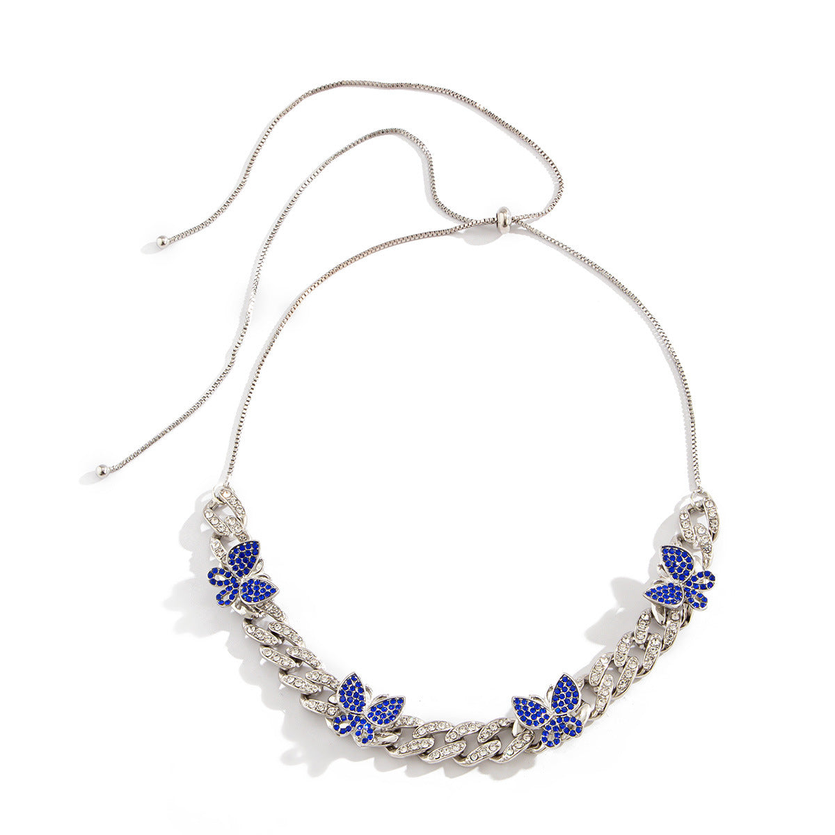 Collana farfalla colorata hip hop