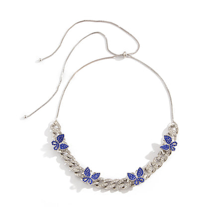 Collana farfalla colorata hip hop
