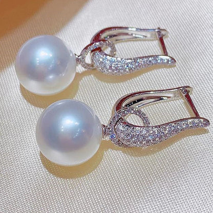 Orecchini perla zircone