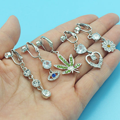 Anello Piercing Finto Cuore