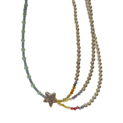 Collana barocca perle doppie