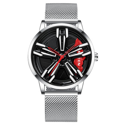 Orologio uomo tema locomotiva