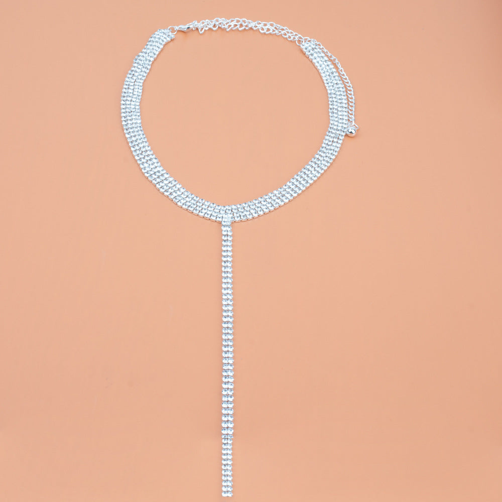 Collana doppia con pendente T