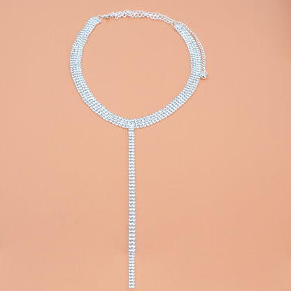 Collana doppia con pendente T