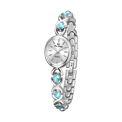 Orologio donna ovale zaffiro