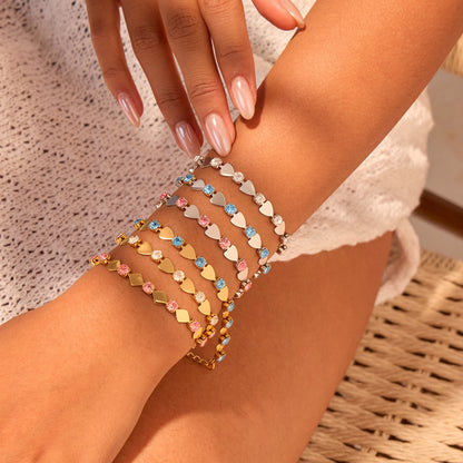 Bracciale zircone colorato