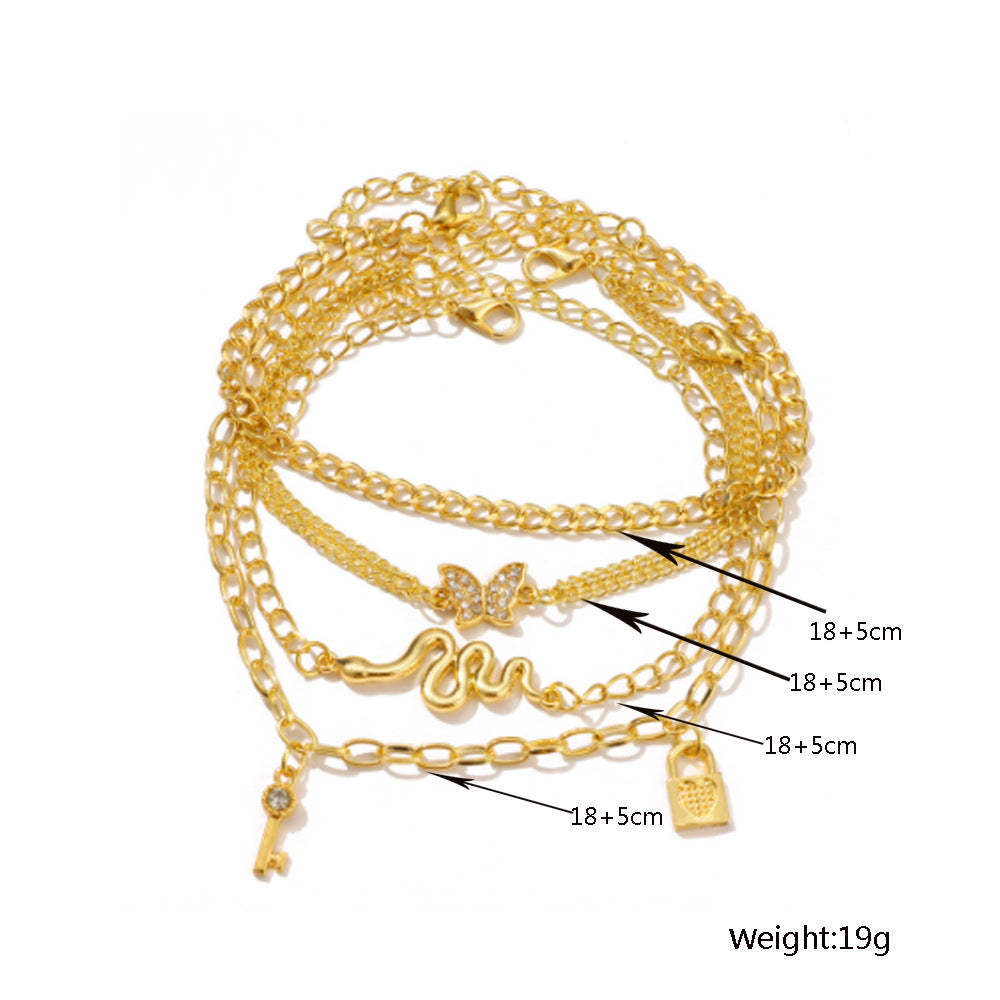 Set cavigliera farfalla