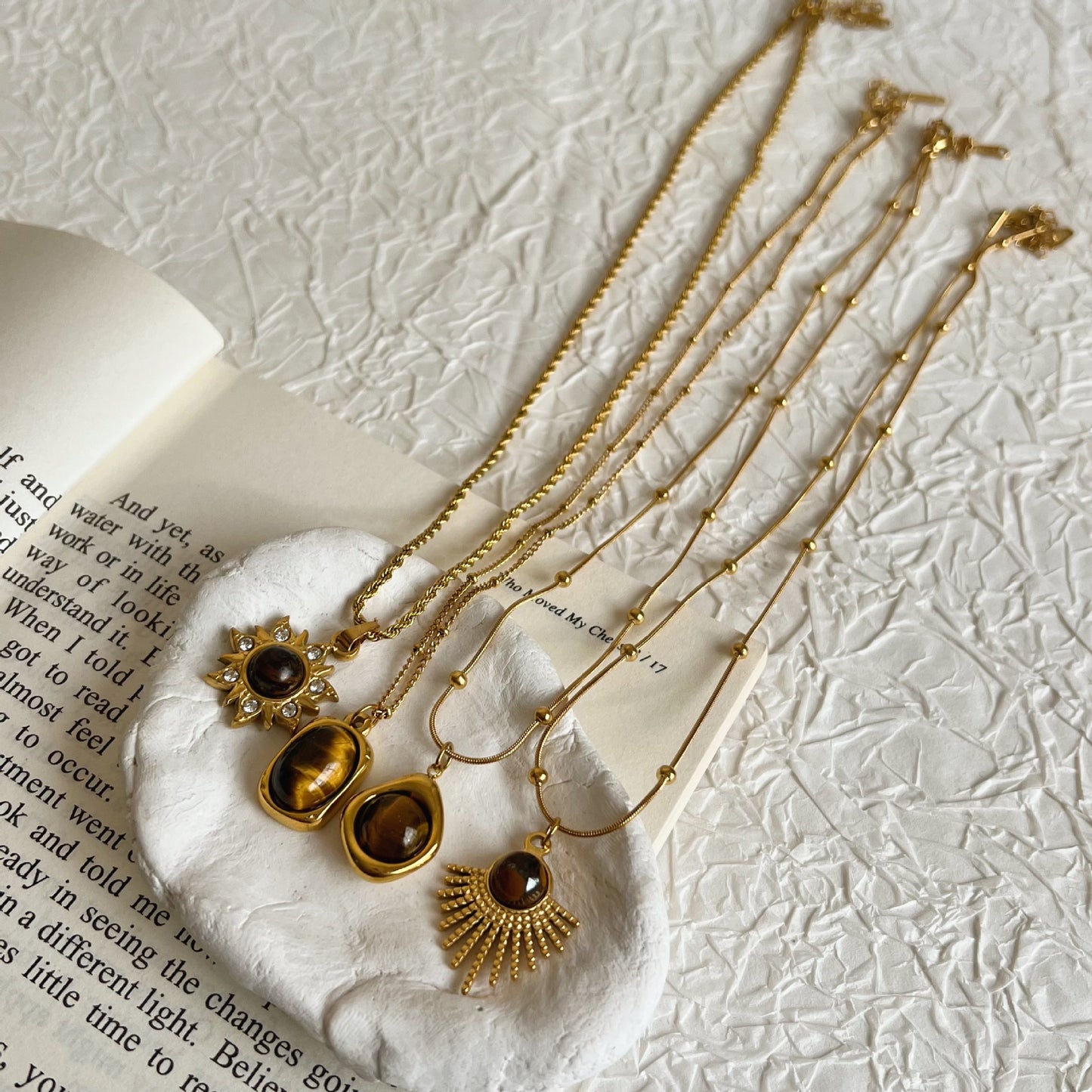 Collana occhio di tigre donna