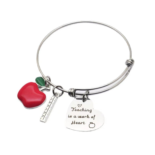 Bracciale charm cuore smaltato