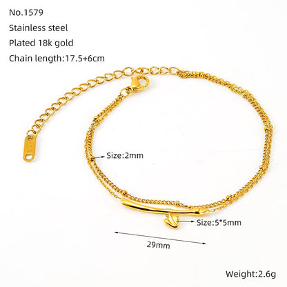 Bracciale con cuori