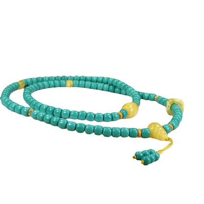 Collana turchese con ciondolo portafortuna