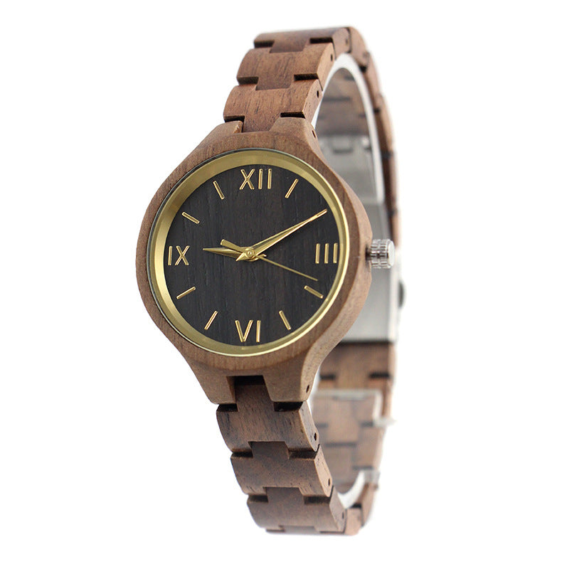 Orologio legno ebano chiusura pieghevole