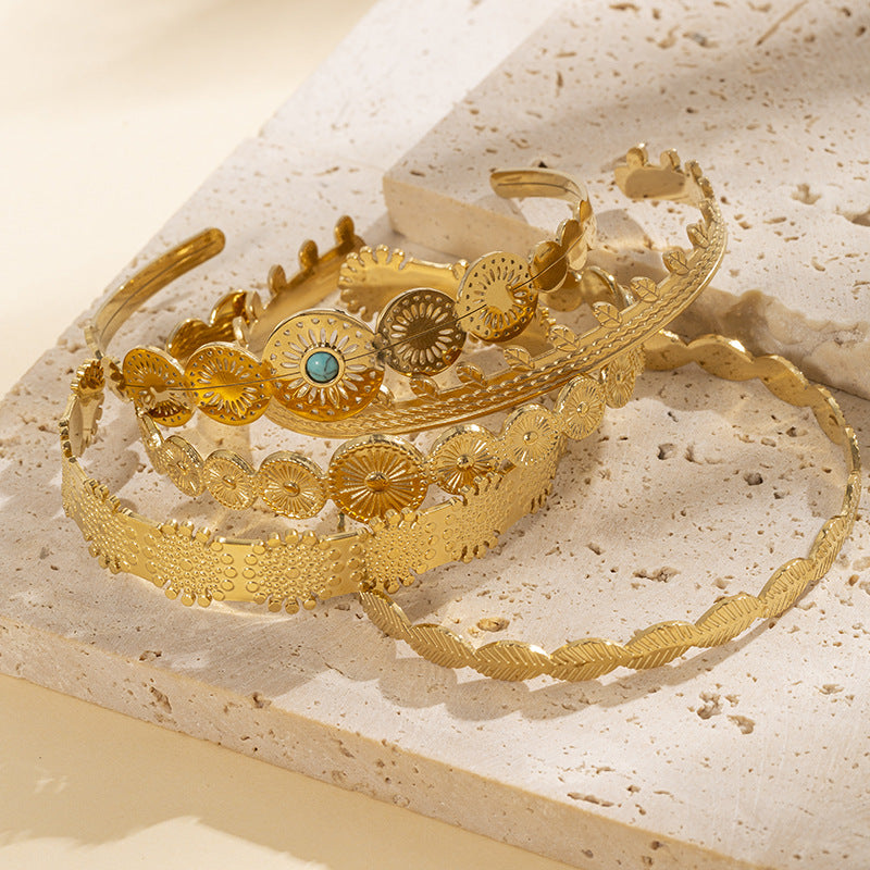 Anello oro e titanio 14K