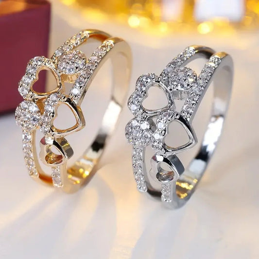 Anello cuore regolabile