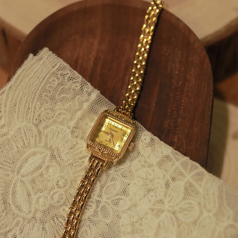 Orologio da donna quadrato ramato