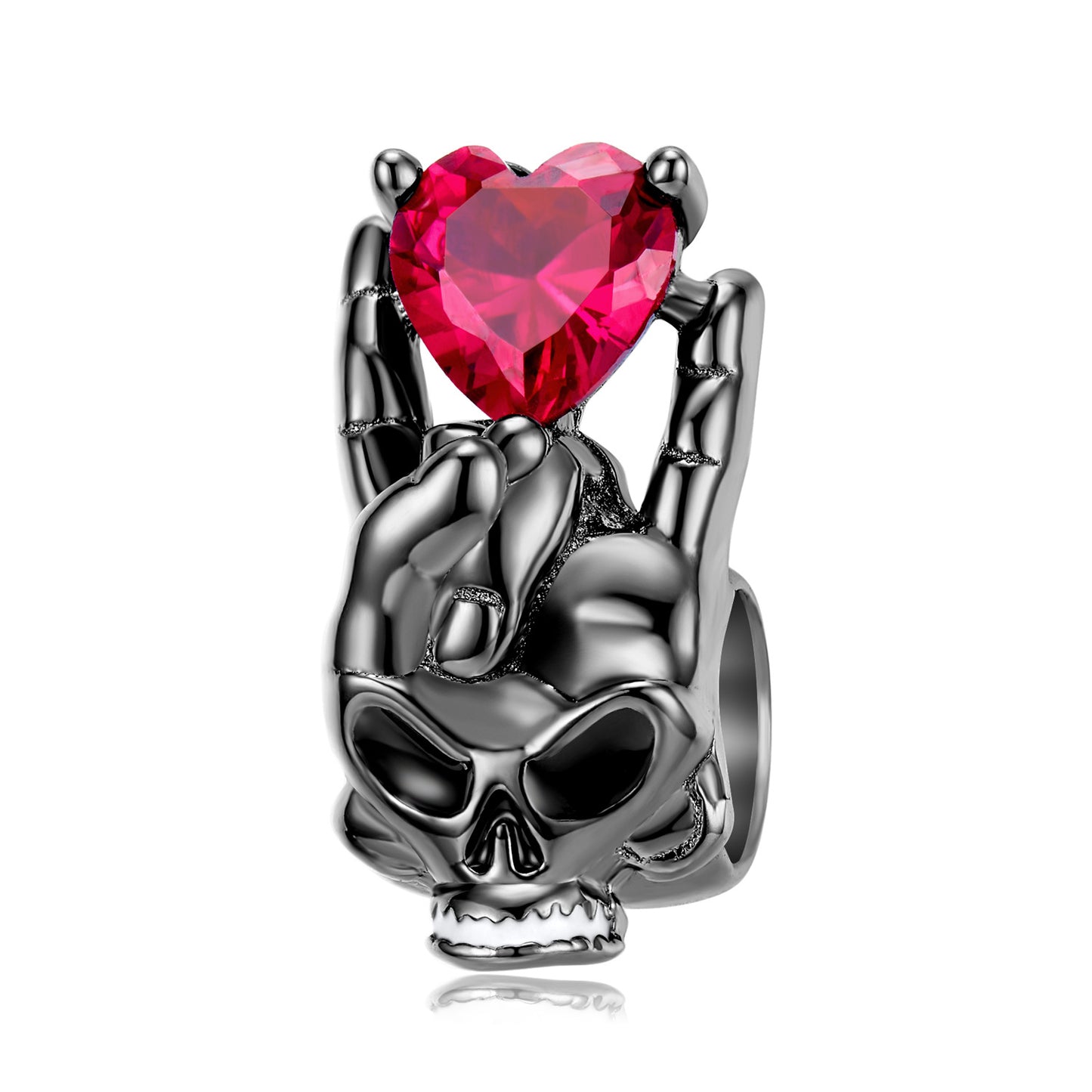 Collana teschio argento 925