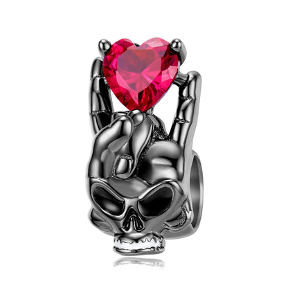Collana teschio argento 925