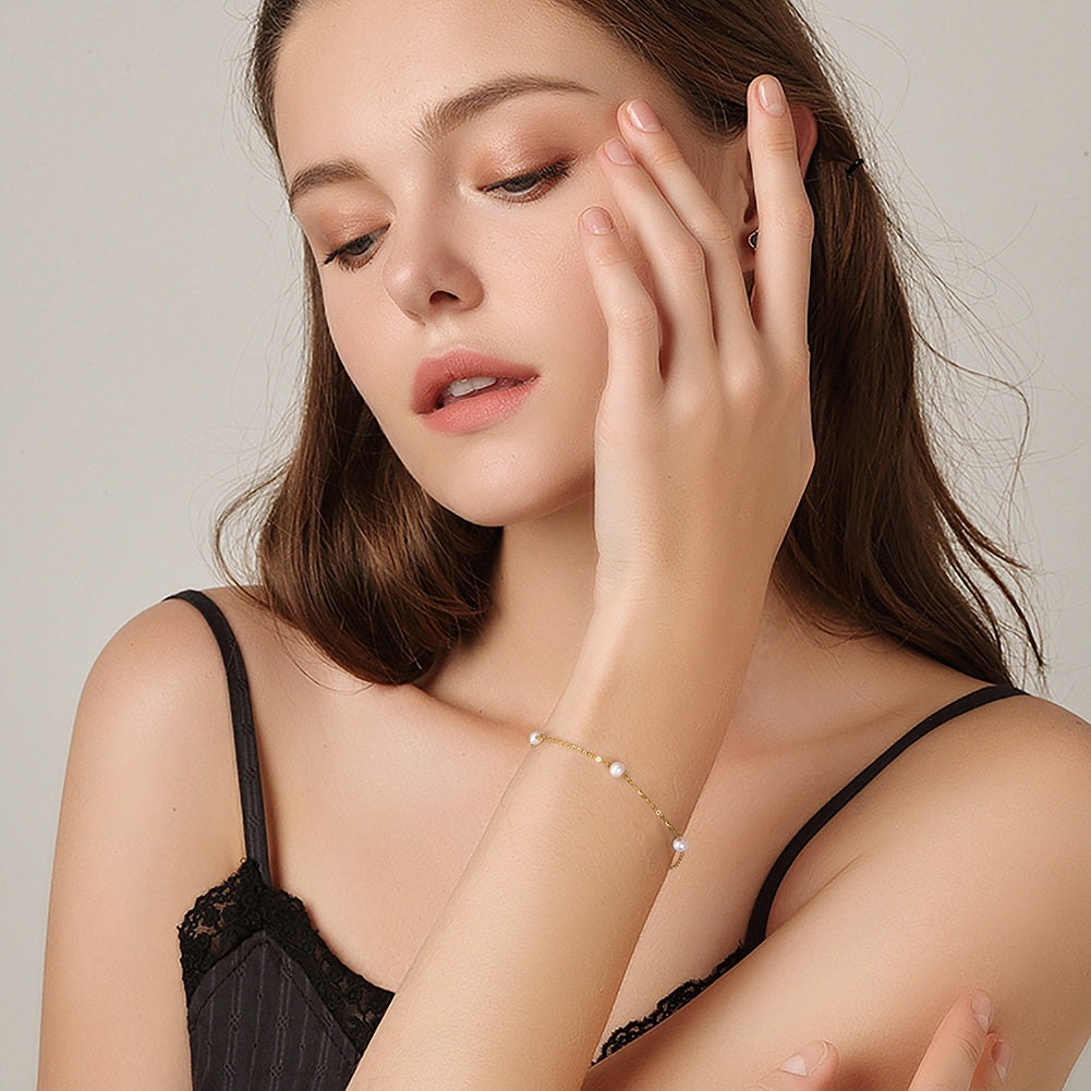 Bracciale perle d'acqua dolce barocche