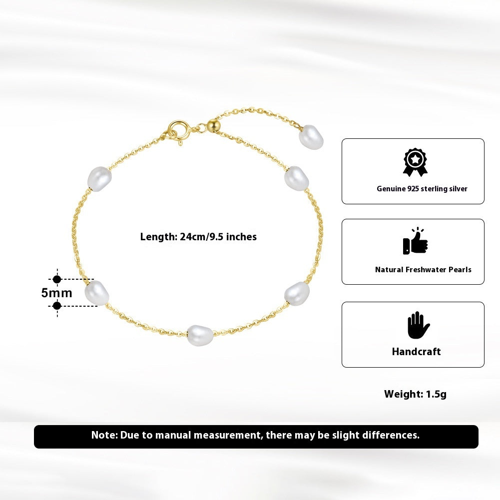 Bracciale perle d'acqua dolce barocche