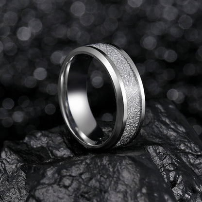 Anello titanio da uomo opaco