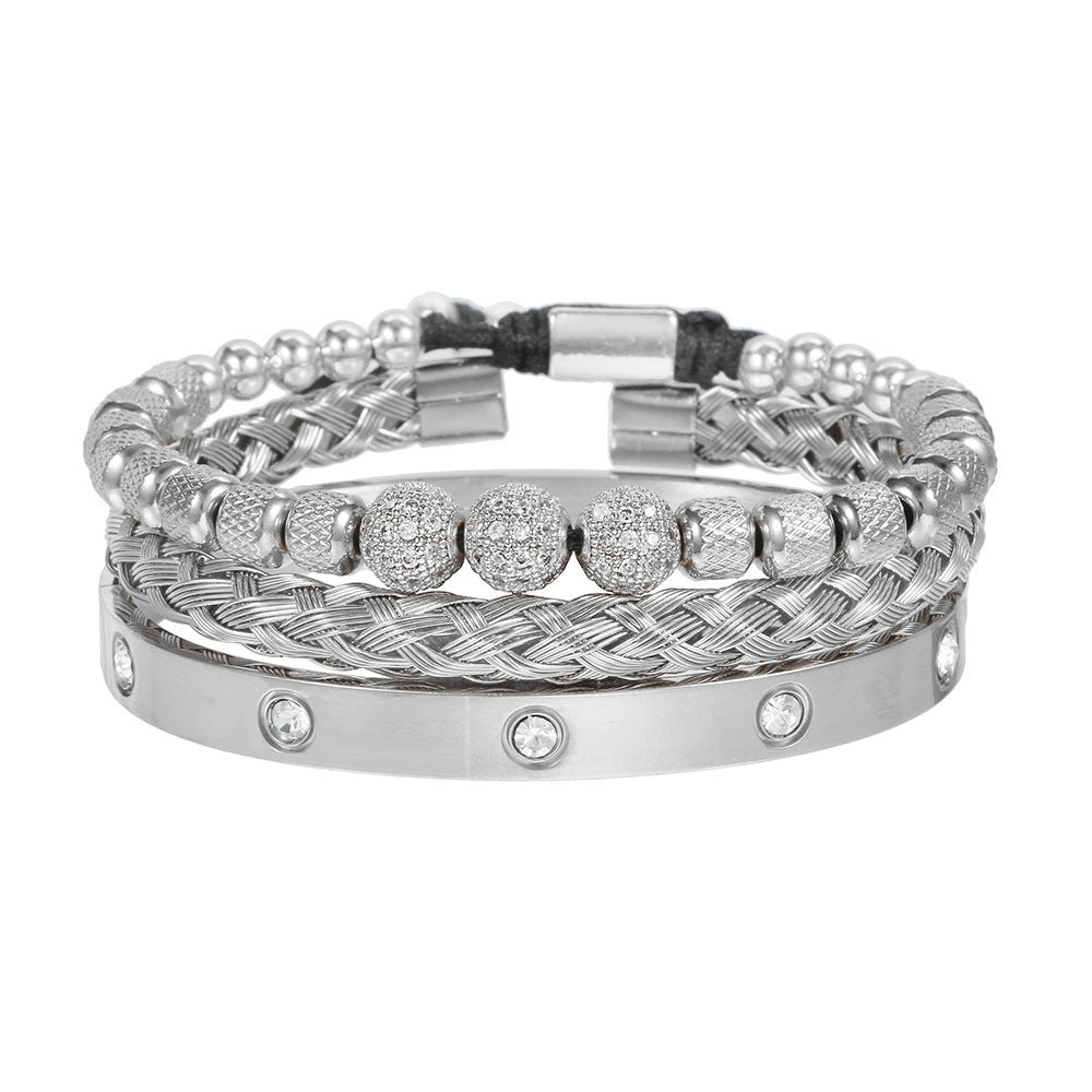 Bracciale scheletro intrecciato